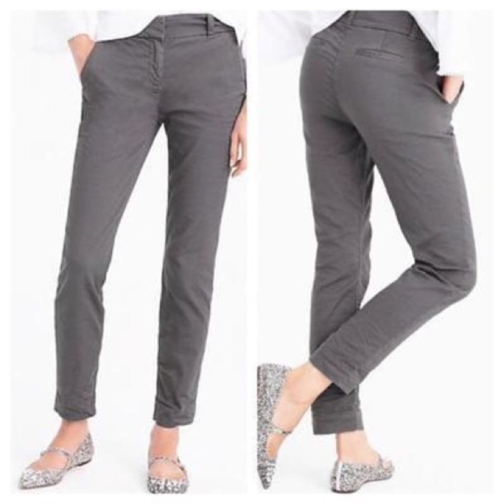 LOFT Gray Ankle Chino NWT Size US 2 - NWT - Picture 4 of 4